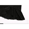 Fashion black lady dress long style flounced skirt XL to 8 XL plus size dresses